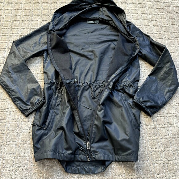 New Balance Windbreaker Jacket Women Small Running Jogging Hooded Cinch Waist - Picture 3 of 9